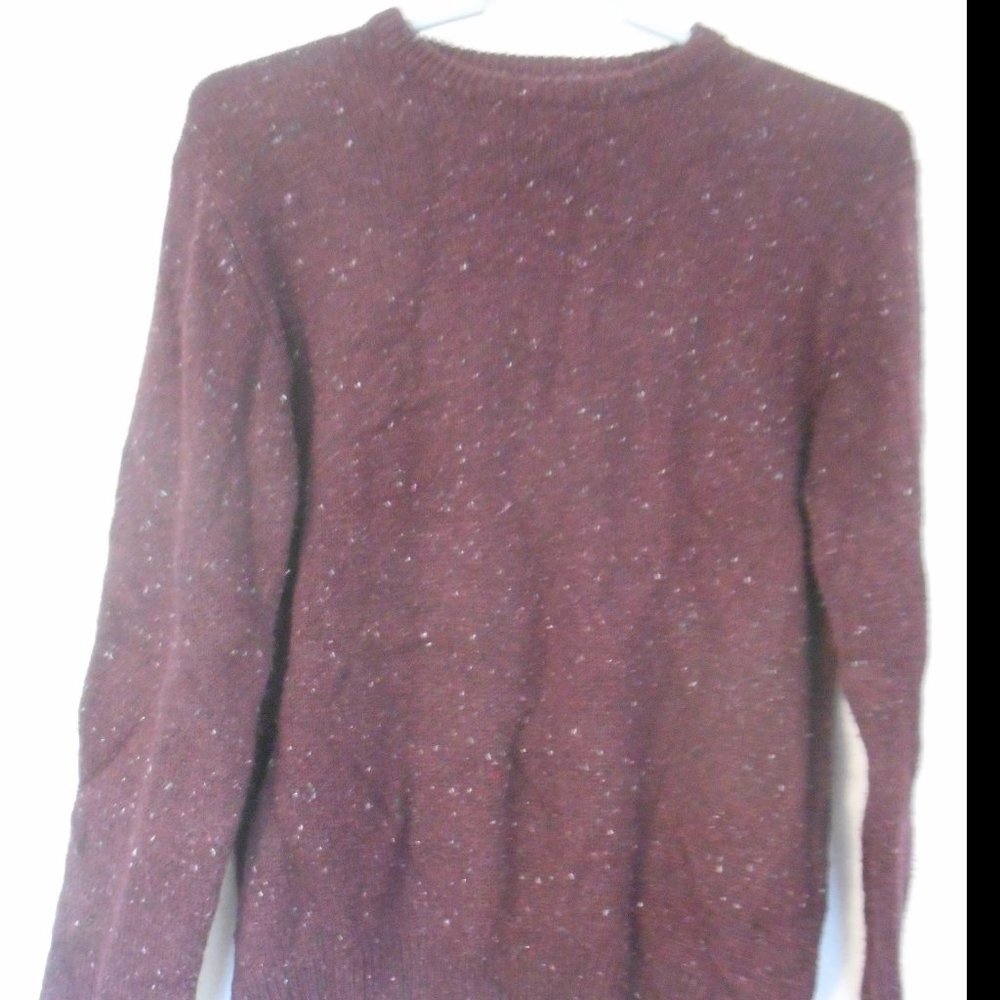 Cedar Wood State Burgundy ragwool sweater Size S